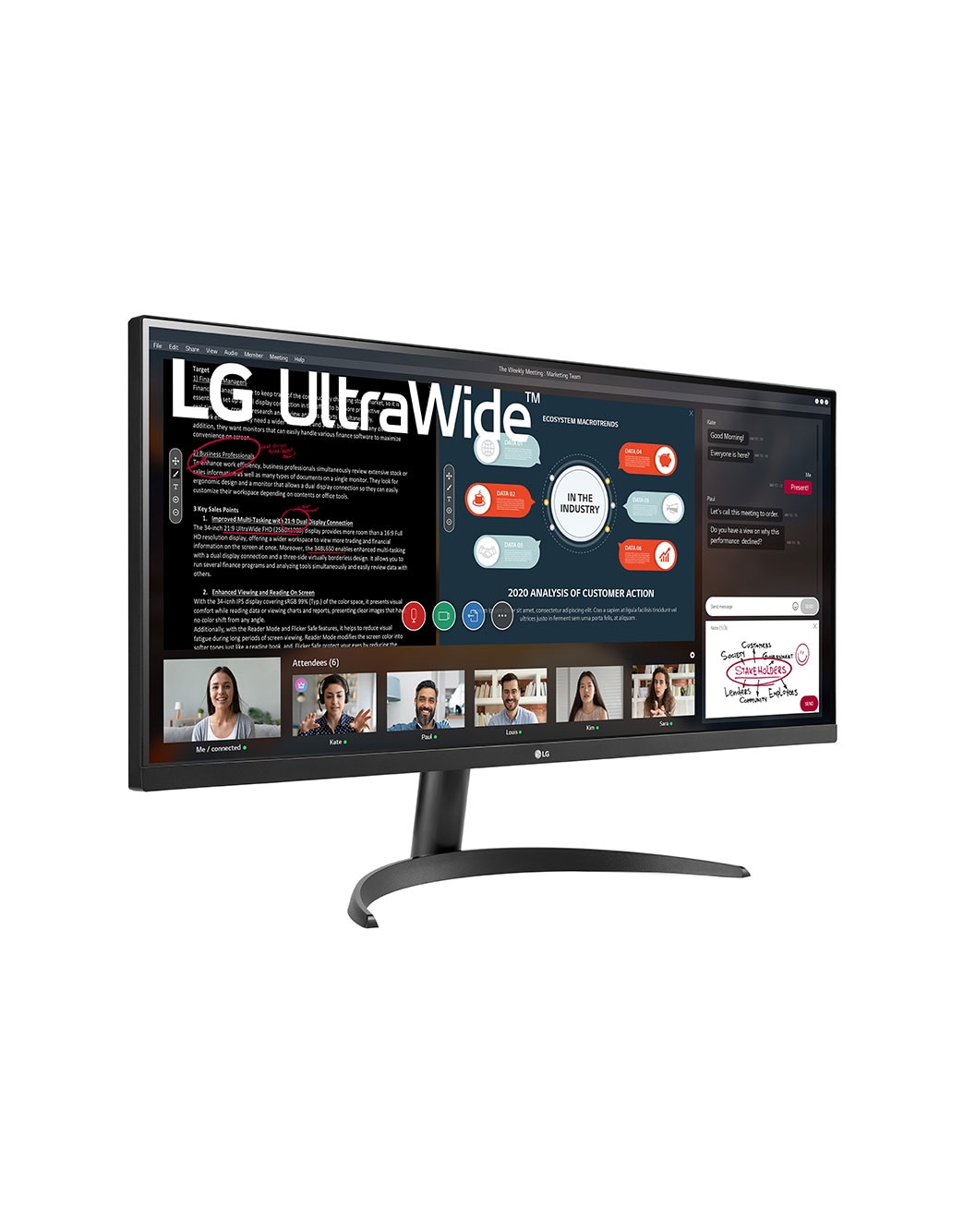 LG 34'' UltraWide™ 21:9 Full HD IPS 多工作業顯示器| LG 台灣