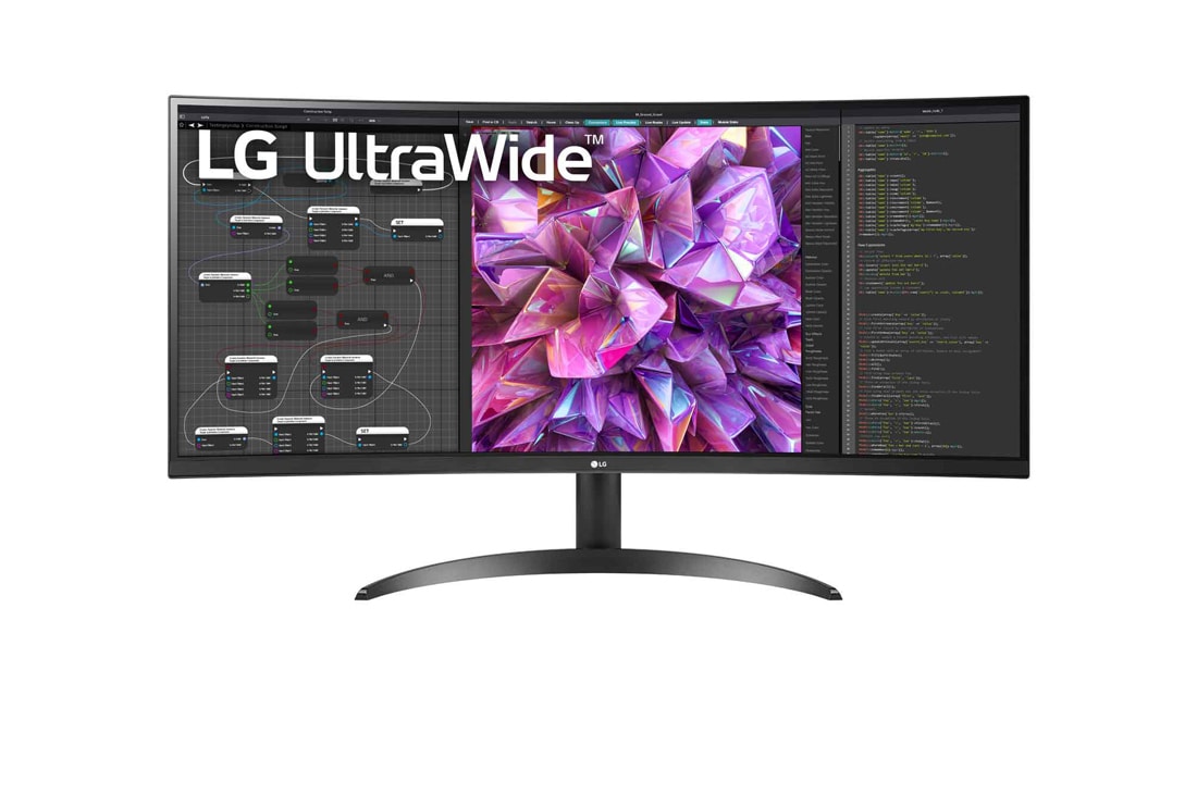 34'' UltraWide™ 21:9 曲面QHD (3440 x 1440) 顯示螢幕| LG 台灣