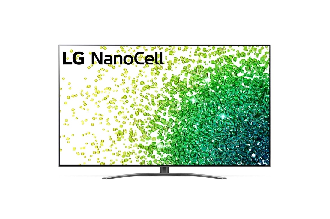 LG 一奈米 4K AI語音物聯網電視, LG NanoCell 一奈米4K電視的前視圖, 75NANO86SPA
