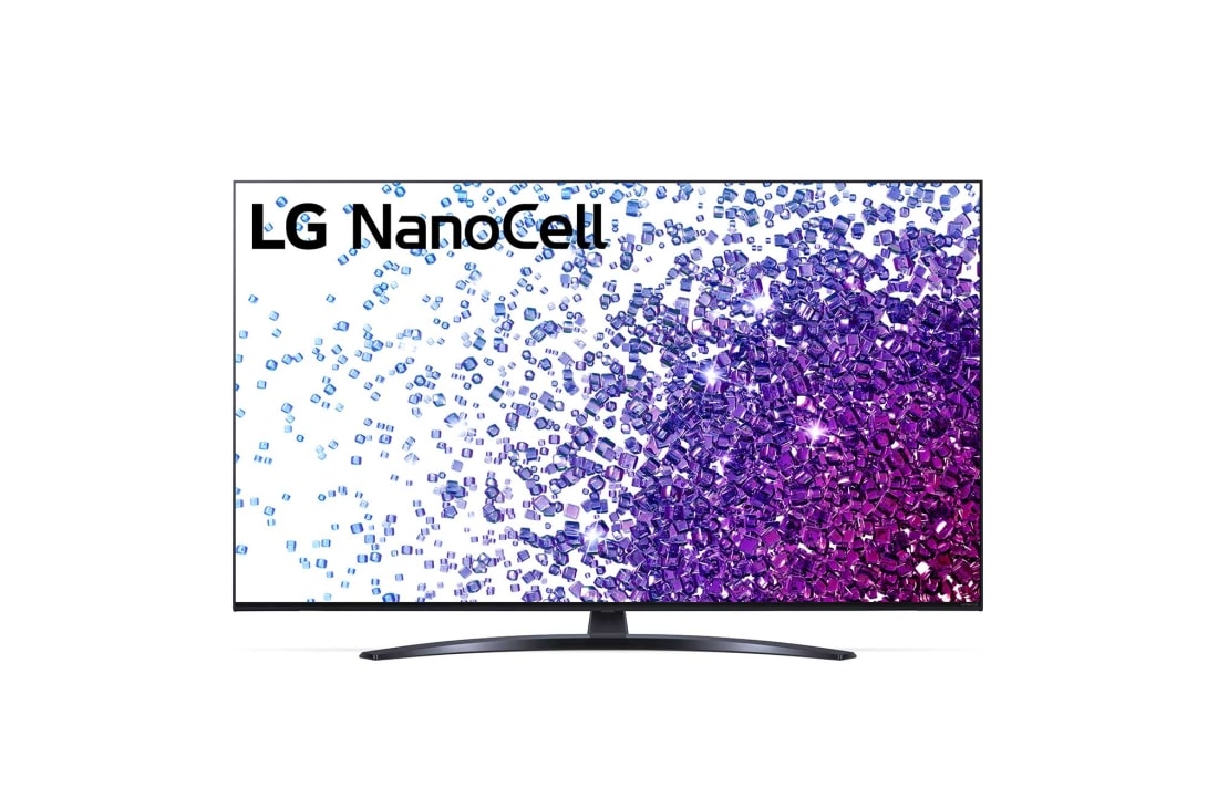 LG 一奈米 4K AI語音物聯網電視, LG NanoCell 一奈米4K電視的前視圖, 65NANO76SPA