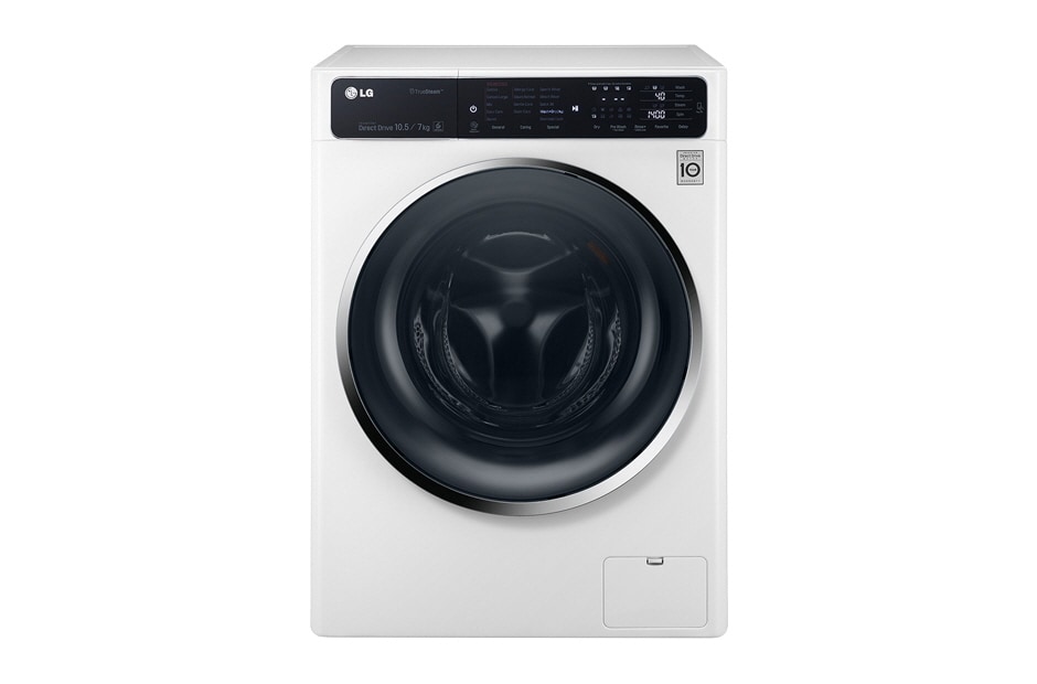 LG 6 Motion DD直驅變頻 蒸氣滾筒洗衣機 絲緞白 / 10.5公斤洗衣容量, 6公斤烘衣容量, F1450HT1W