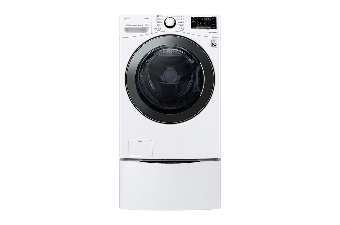 LG TWINWash™ 雙能洗 (蒸洗脫烘)｜17公斤+2.5公斤洗衣容量, TW17DPT.250HW