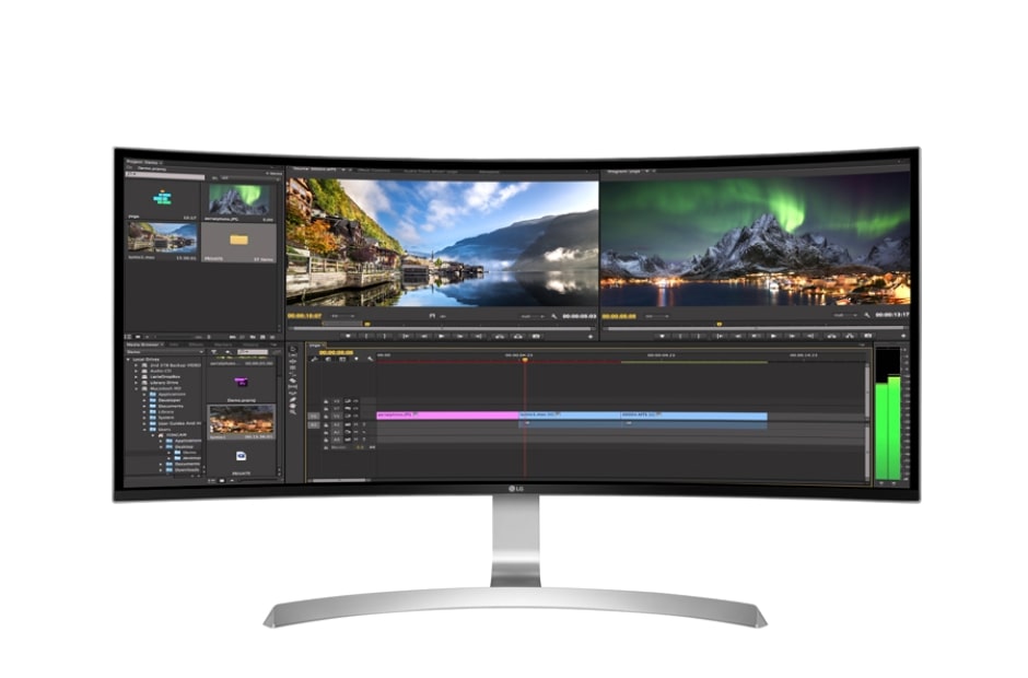 LG 34'' Вигнутий UltraWide™ IPS монітор з роздільною здатністю WQHD (3840 x 1600), 34UC99-W