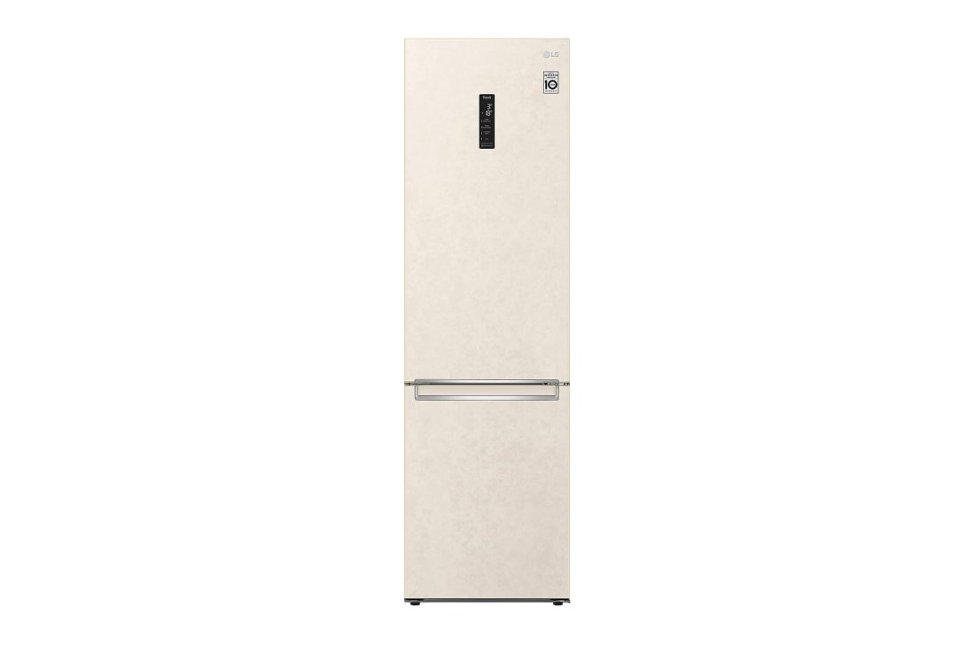 LG 384 л| Холодильник з нижньою морозильною камерою | DoorCooling+ | Інверторний компресор | Total No Frost, front image, GC-B509SESM