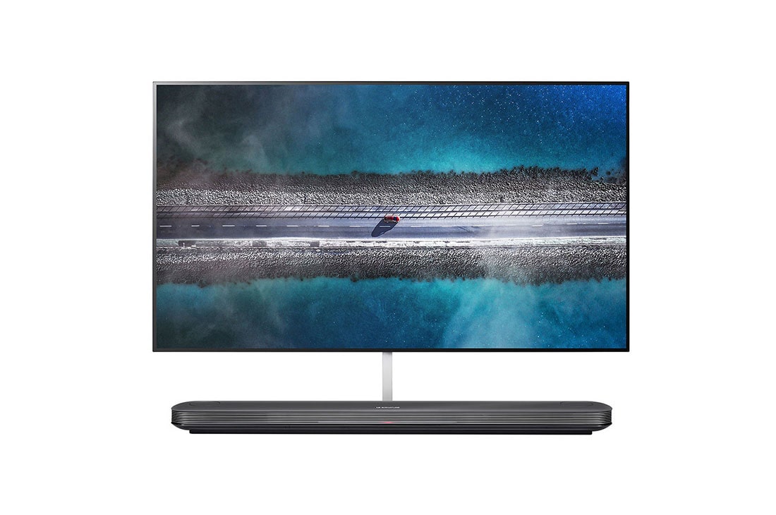 LG SIGNATURE OLED телевізор 77'', LG SIGNATURE OLED TV W9 - 4K HDR Smart TV w/ AI ThinQ® - 65'' Class (64.5'' Diag), front view, OLED65W9PUA, OLED77W9PLA