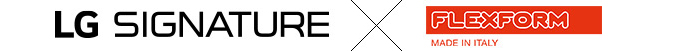 Logo of LG SIGNATURE & Flexform.
