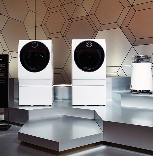 LG SIGNATURE Washer and Dryer combo and just wash only washing machine are displayed at IFA 2019