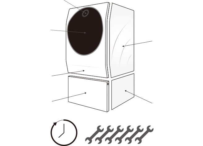 Image showing how meticulously hand crafted LG SIGNATURE Washing Machine is compared to other products