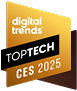 Badge labeled Top Tech CES 2025