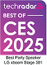 Badge labeled Tech Radar 'Best of CES 2025'