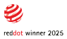 Badge labeled Reddot winner 2025