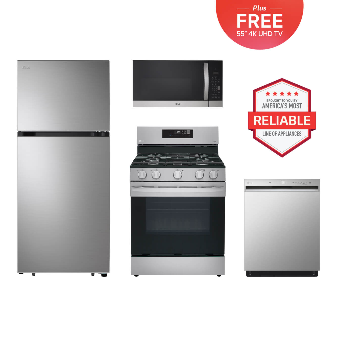 Value Kitchen Package with Gas Range1