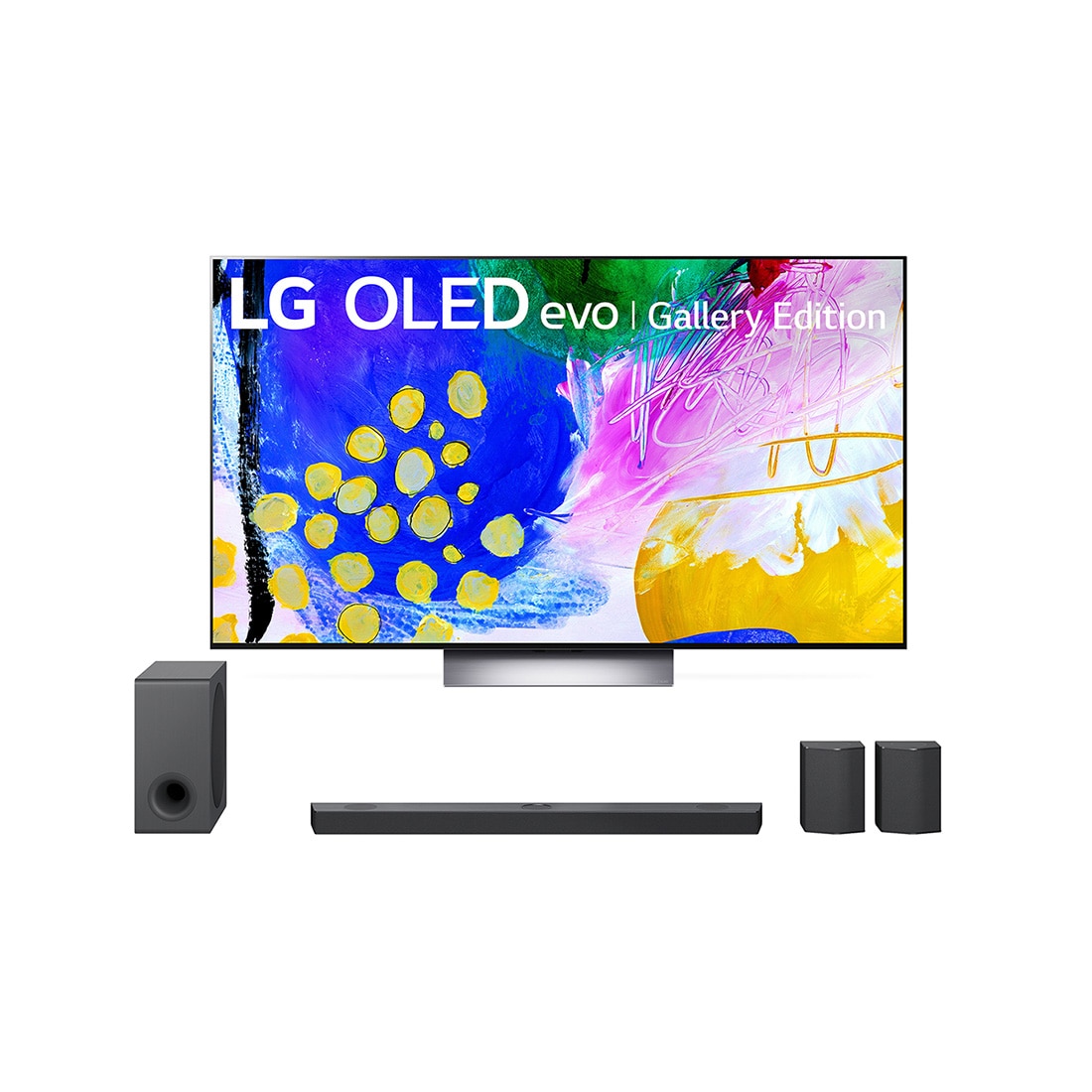 LG Home Package with OLED TV and S95QR Sound Bar with Surround Speakers (OLED77G2PUA-S95QR) | LG USA