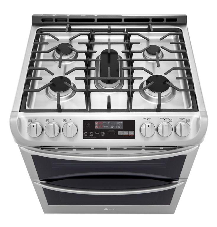 LG LTG4715ST: 6.9 cu. ft. Smart wi-fi Enabled Gas Double Oven