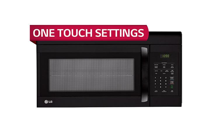 lg one touch control microwave