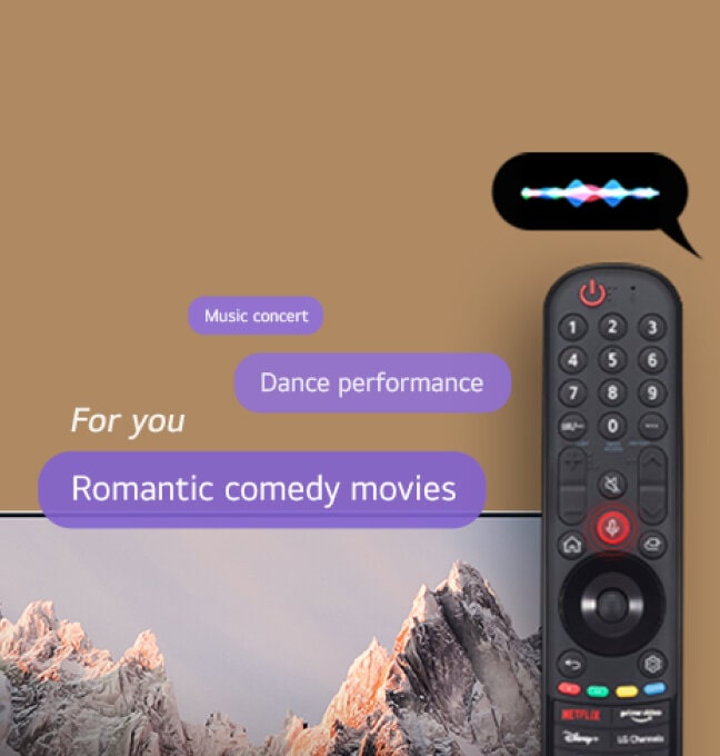 LG Smart Monitor remote access to music and entertainment using an LG Magic Remote.