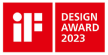 Badge labeled, 'I.F. Design Award 2023.'
