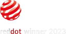 Badge labeled 'Red Dot Winner 2023.'