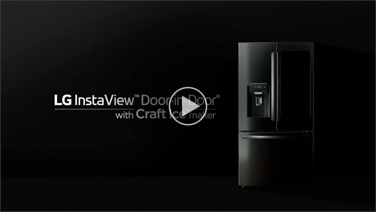 LG Instaview™ Door-in-door with Craft Ice™ video
