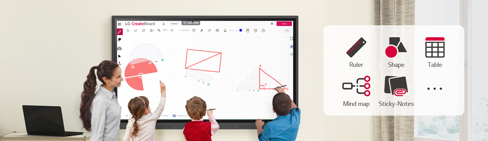 Tableau numérique interactif - LG 75TC3D-B