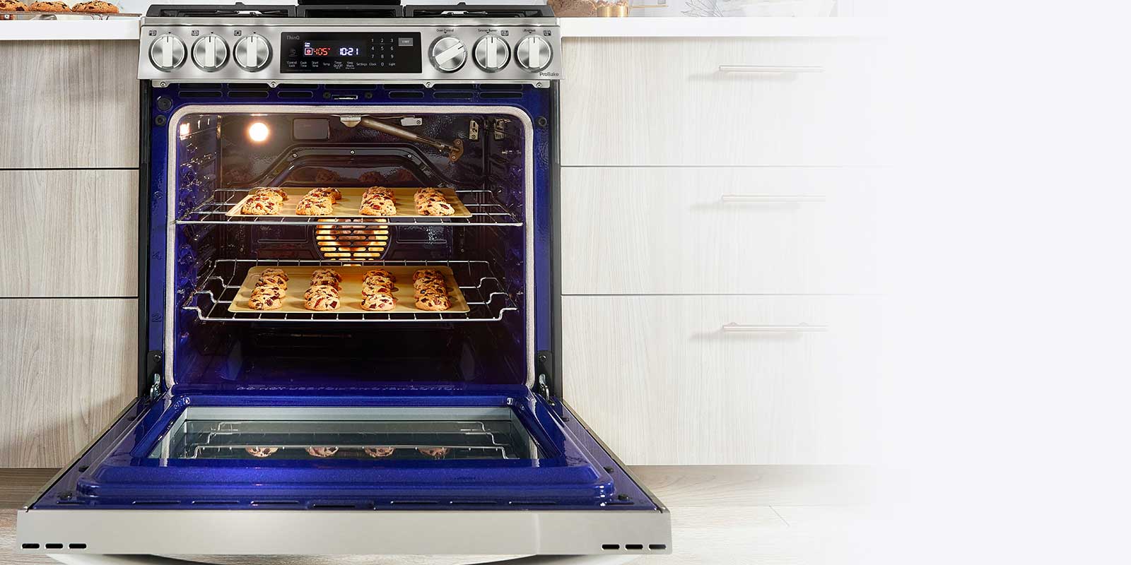 LSEL6335F by LG - 6.3 cu ft. Smart wi-fi Enabled ProBake Convection®  InstaView® Electric Slide-In Range with Air Fry