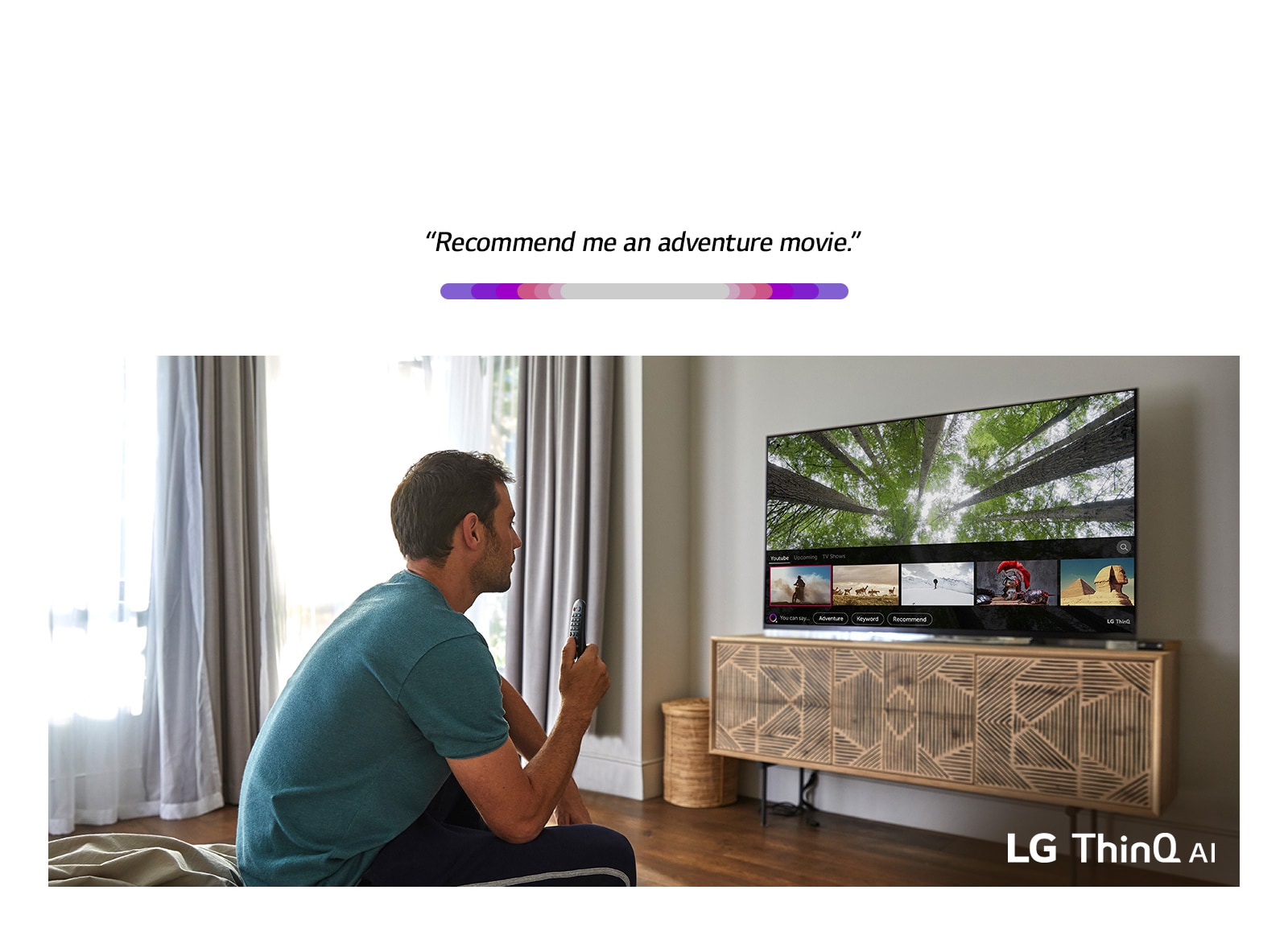 LG TVs with AI ThinQ®: Listen. Think. Answer. TV Evolution | LG USA