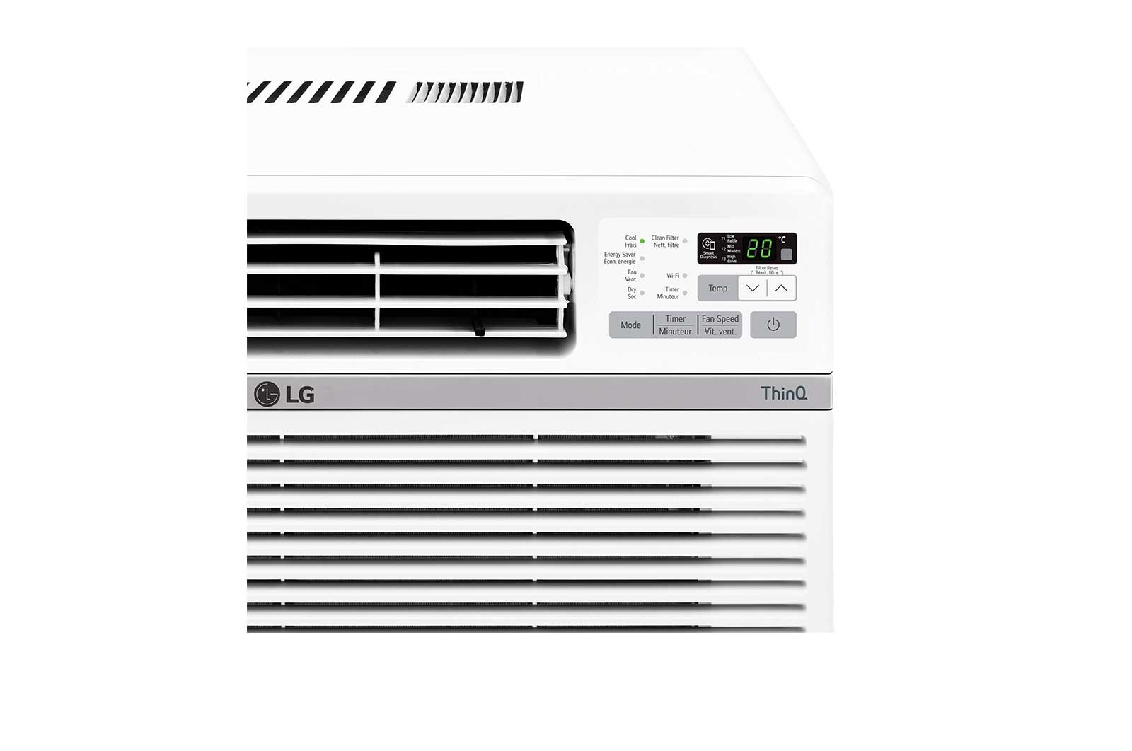LG 10,000 BTU Smart wifi Enabled Window Air Conditioner (LW1017ERSM
