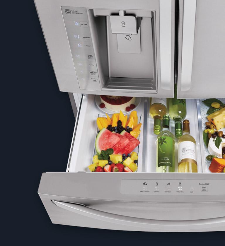 LG LMXS30776S 4Door French Door Refrigerator with CustomChill® LG USA
