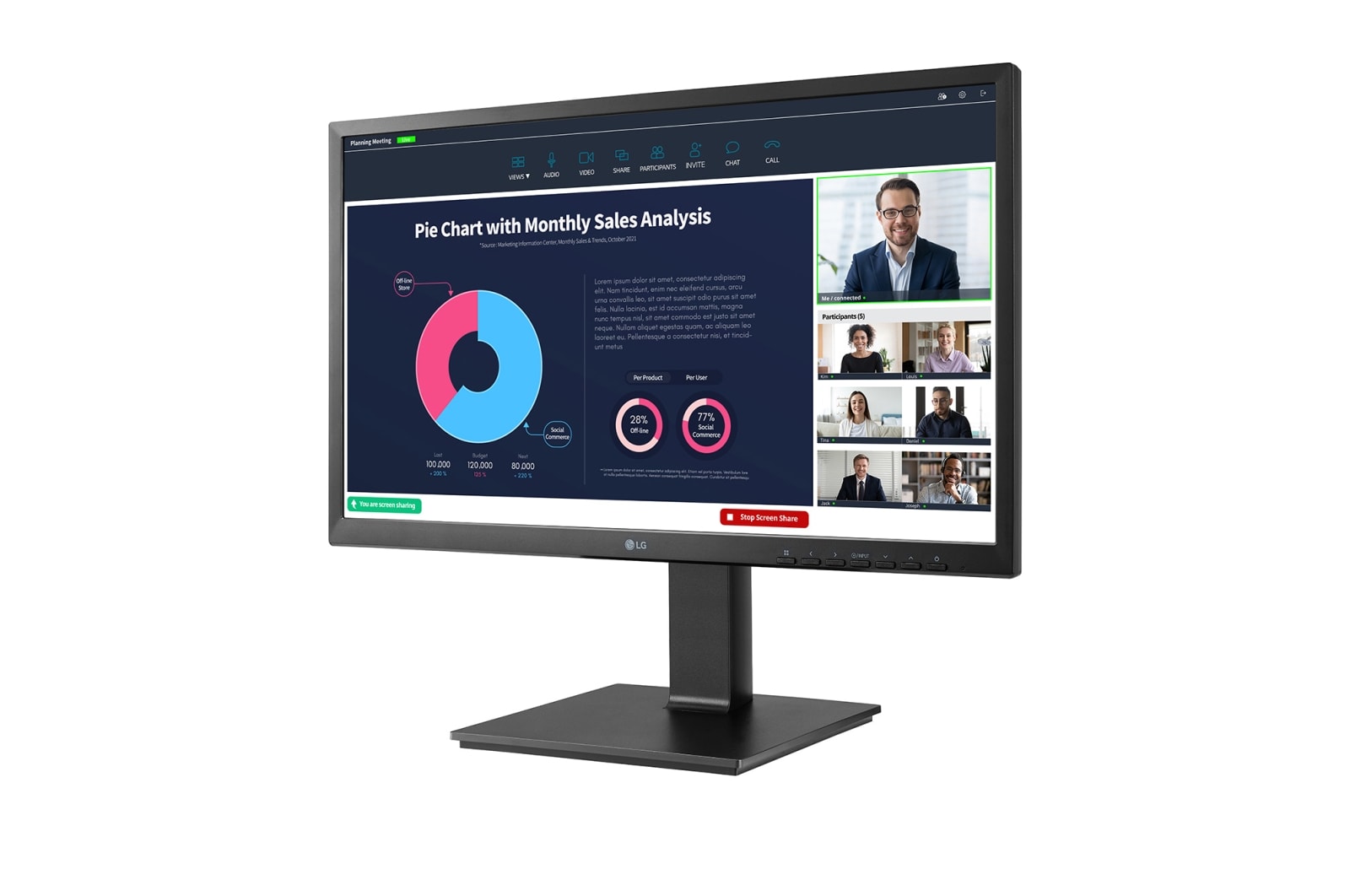 23.8” IPS FHD Monitor With Built-in Webcam | 24BP750C-B | LG US Business