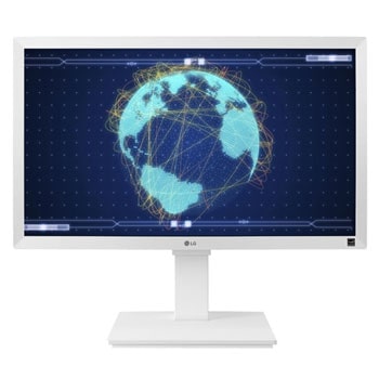 22'' IPS FHD Monitor (White) with Adjustable Stand & Built-in Speakers & Wall Mountable1