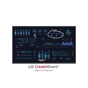 LG CreateBoard™ TR3DJ-B Series 65'' IPS UHD IR Multi Touch Interactive Whiteboard with Embedded Writing Software and Built-in Front Speakers, tr3dj-b Main image with infill , 65TR3DJ-B, thumbnail 1
