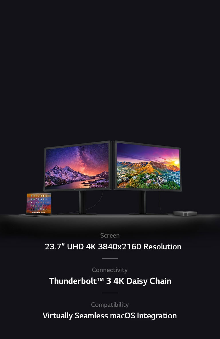 24” UltraFine™ 4K IPS Monitor with macOS Compatibility