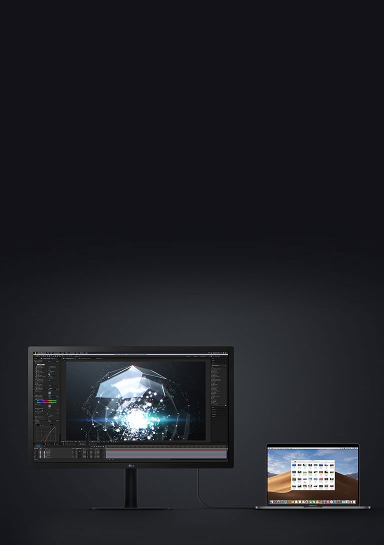 LG 24 Black IPS UHD 4K UltraFine Monitor - 24MD4KL-B.AUS
