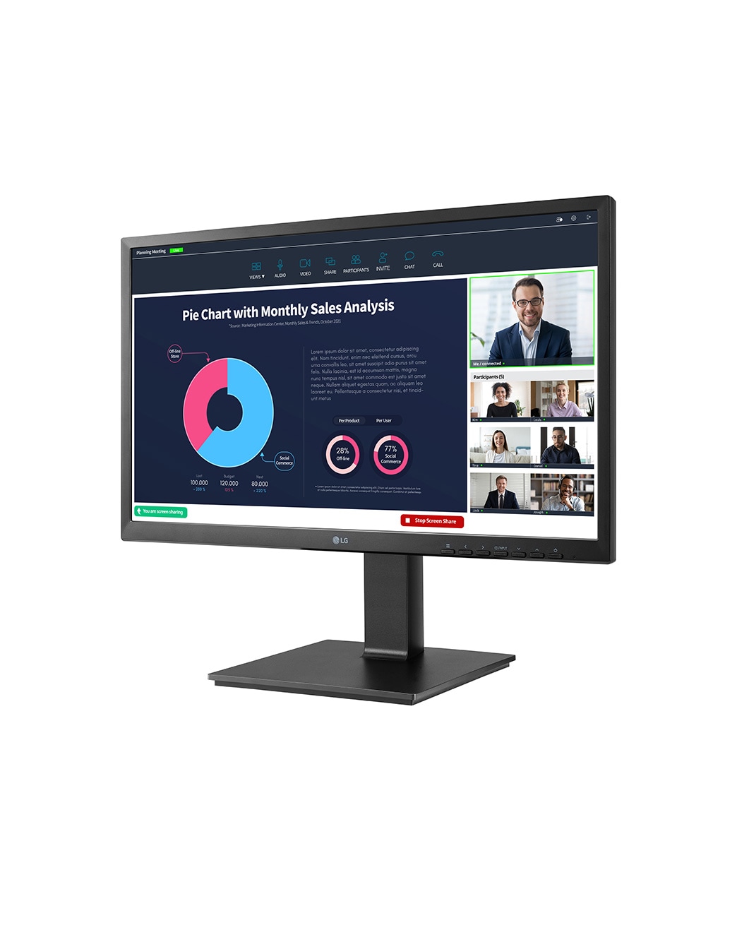 23.8” IPS FHD Monitor With Built-in Webcam | 24BP750C-B | LG US Business