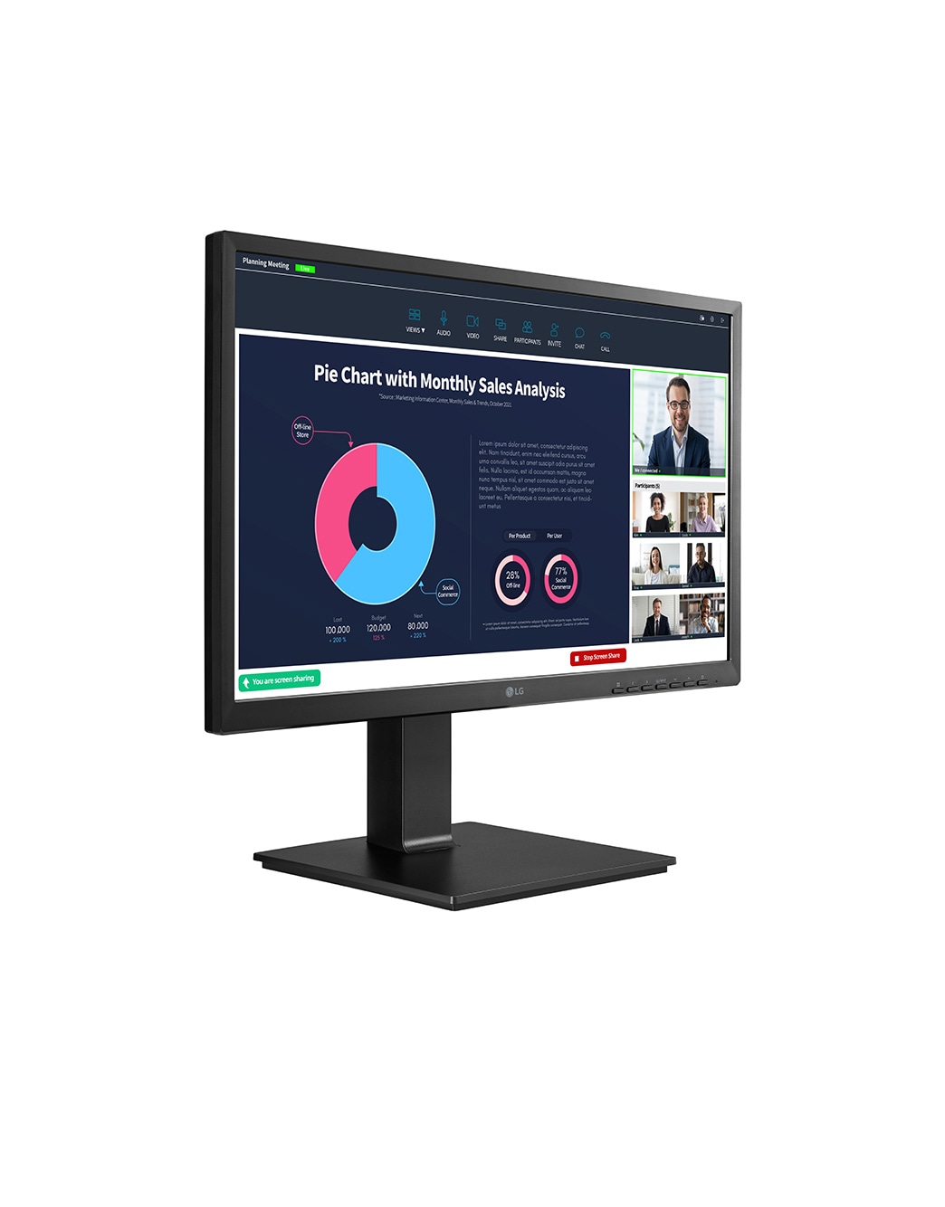 23.8” IPS FHD Monitor With Built-in Webcam | 24BP750C-B | LG US Business