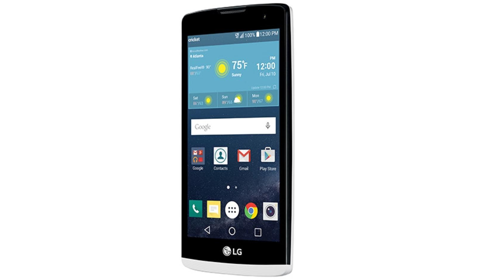 LG Risio for Cricket Wireless Smartphone in White LG USA