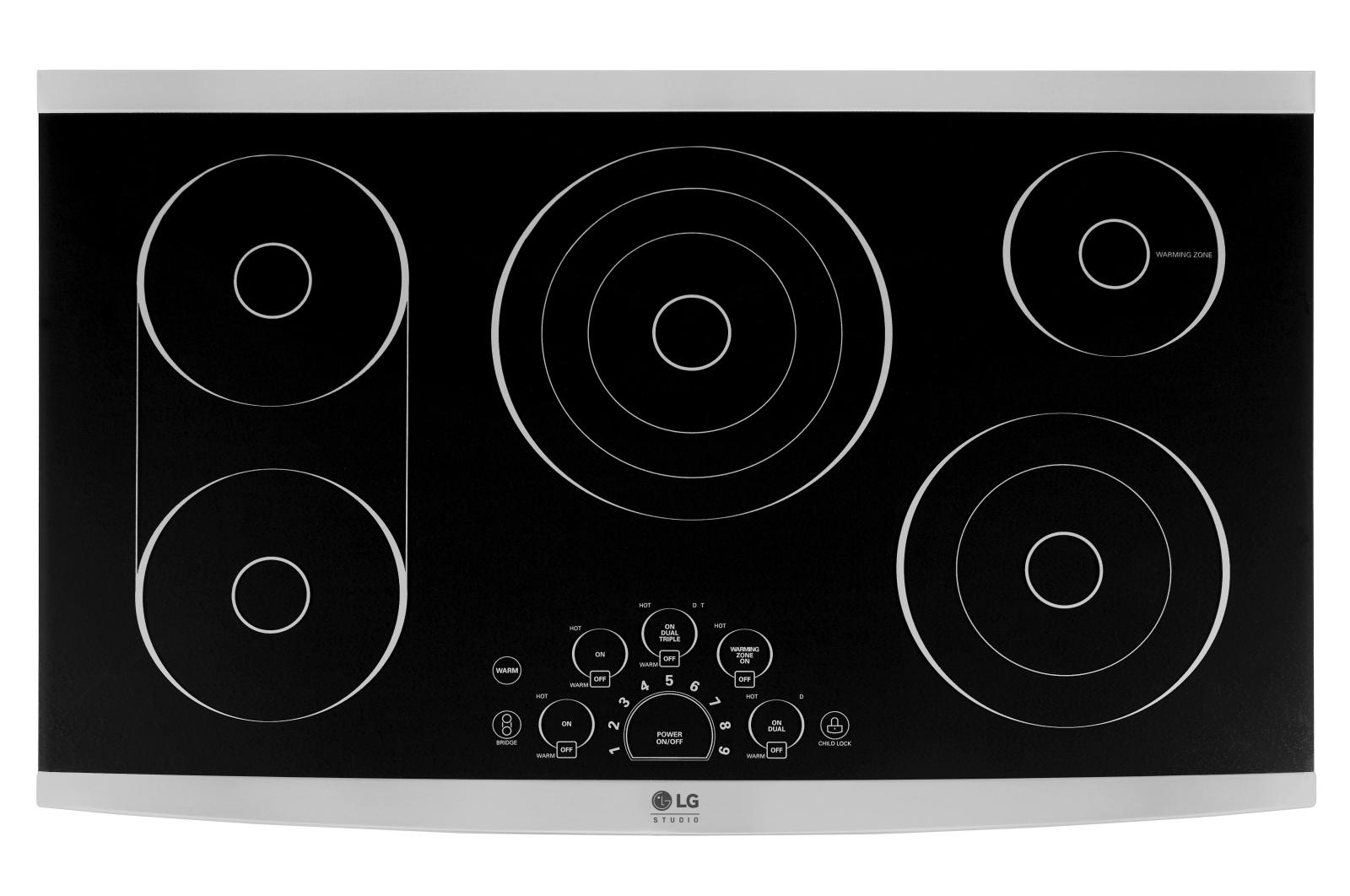 LG LSCE365ST LG STUDIO 36 Inch Electric Cooktop LG USA