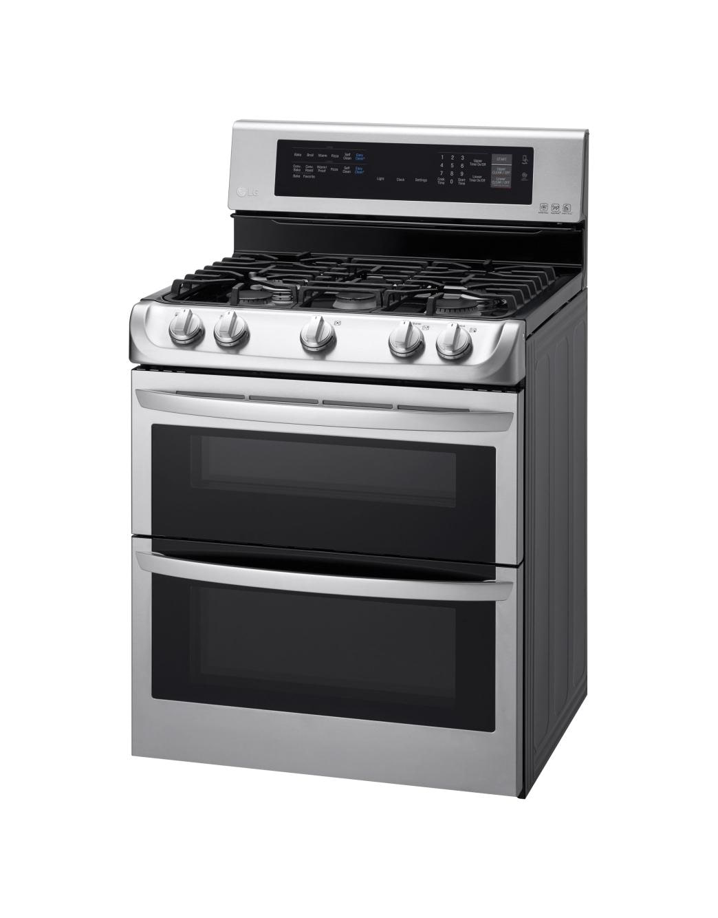 LG 6.9 cu. ft. Gas Double Oven Range with ProBake Convection® and