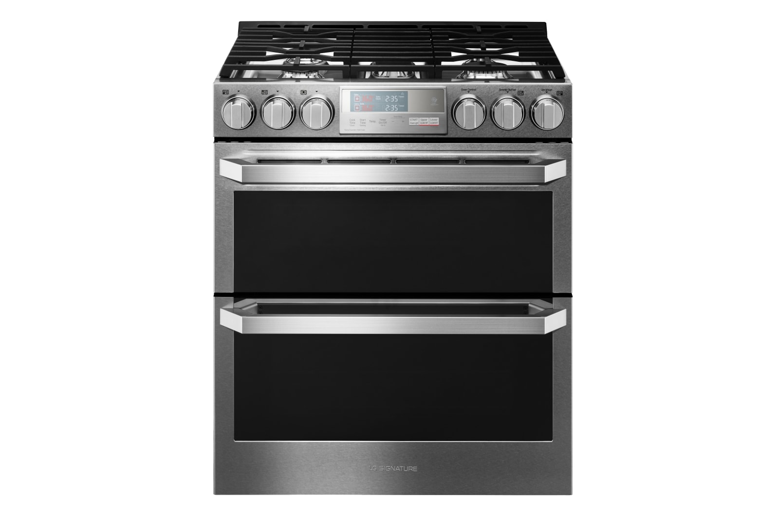 LG SIGNATURE 6.9 cu.ft. Smart wifi Enabled Gas Double Oven SlideIn