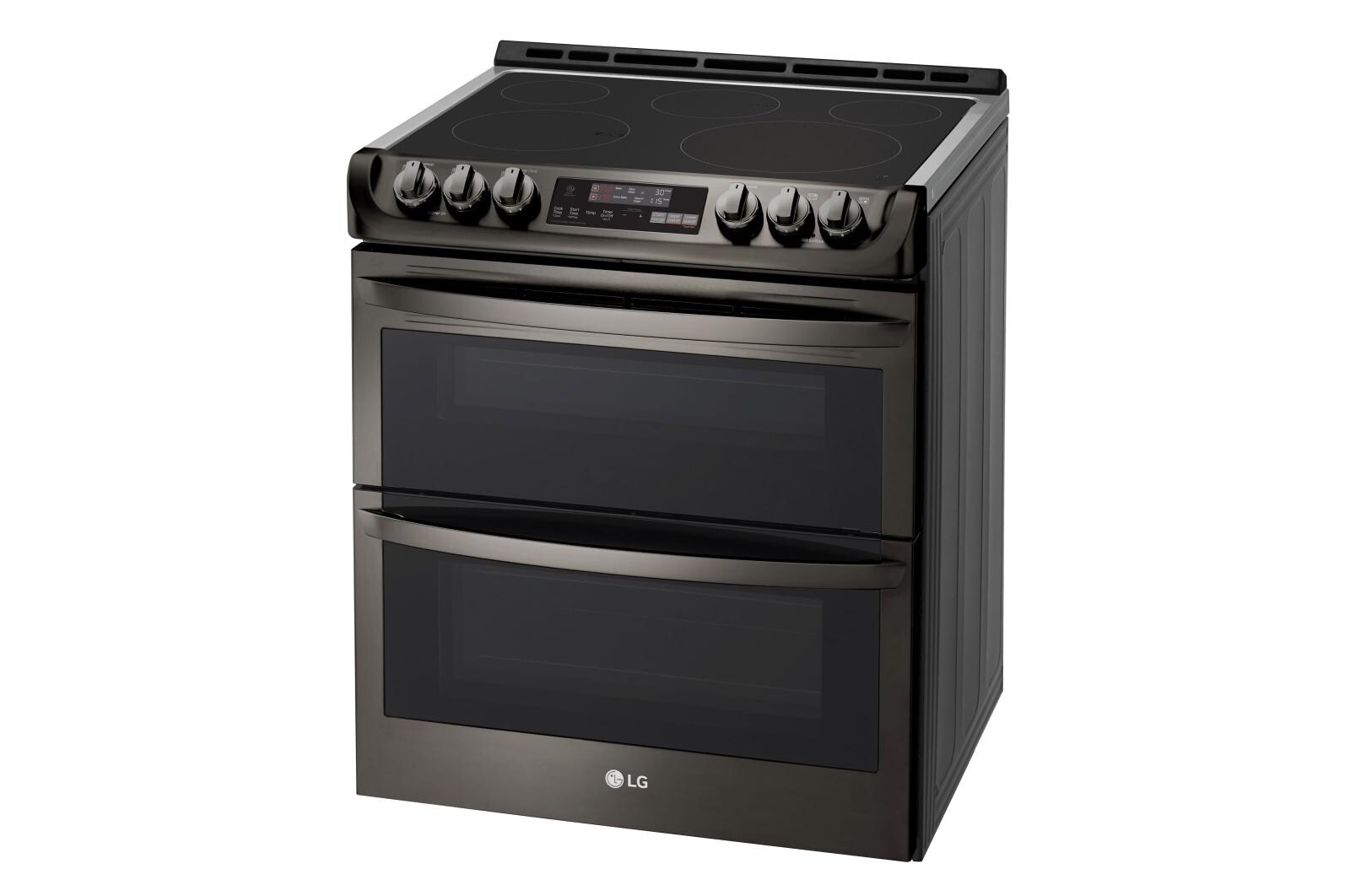 LG LTE4815BD: 7.3 cu. ft. Capacity Electric Double Oven Slide-in Range