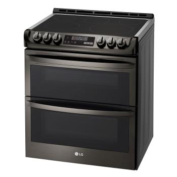 lg black stainless gas range