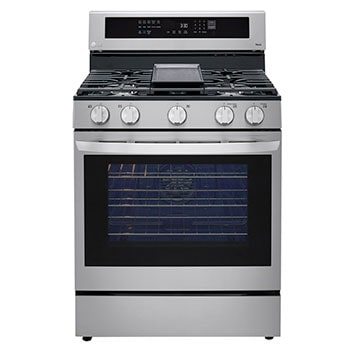 5.8 cu ft. Smart Wi-Fi Enabled True Convection InstaView™ Gas Range with Air Fry
