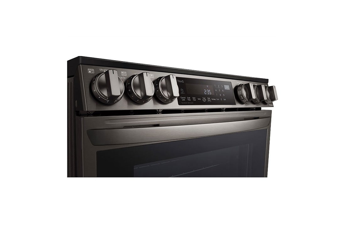 LG LSEL6333D 30 Inch Electric Slide-In Smart Range with 5 Elements, 6.3 cu  ft. Convection Oven, UltraHeat™ Element, Storage Drawer, Air Fry, and  EasyClean®+Self Clean: PrintProof™ Black Stainless Steel