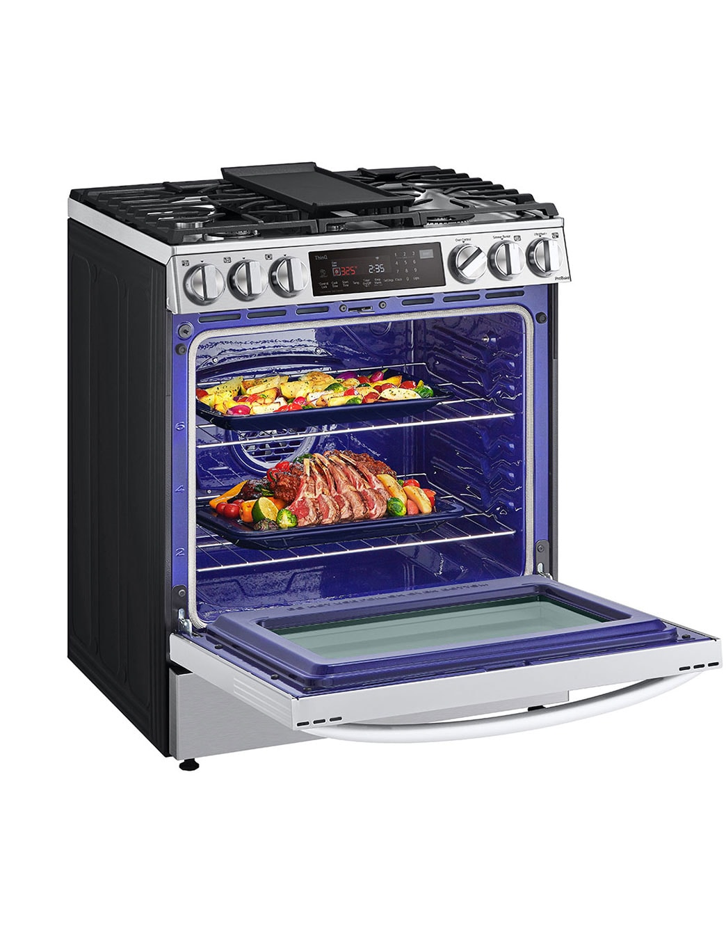 Lg 63 Cu Ft Smart Wi Fi Enabled Probake® Convection Instaview® Dual Fuel Slide In Range With