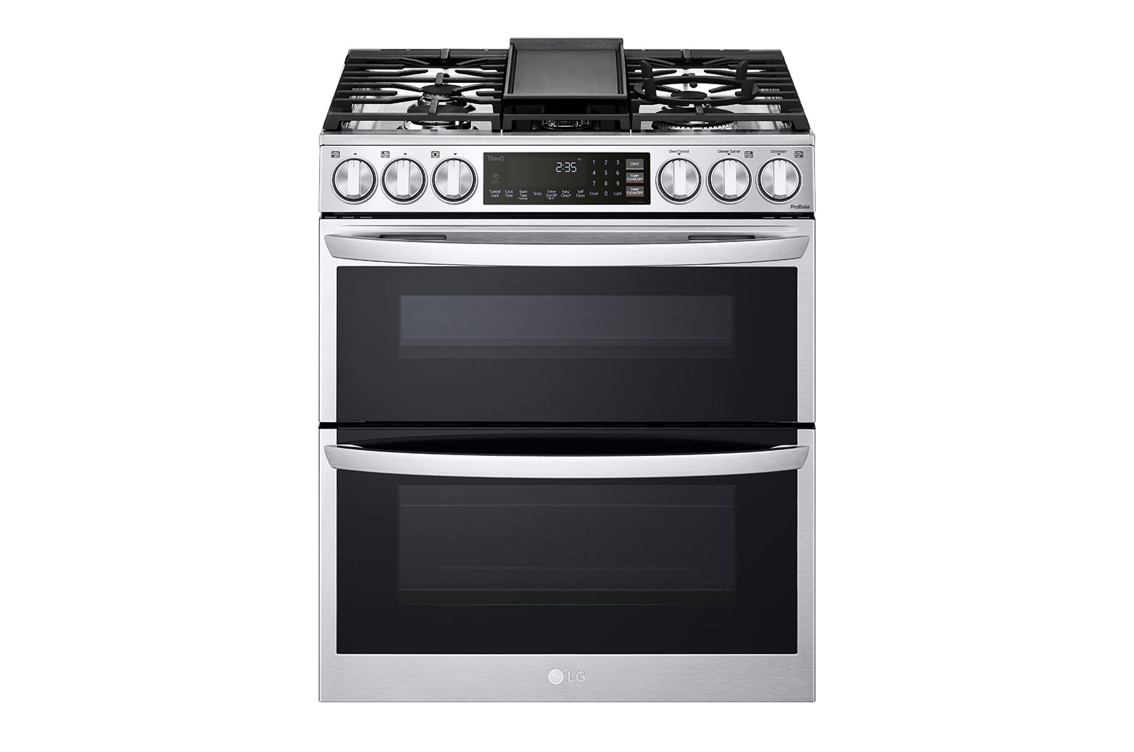 LG 6.9 cu. ft. Smart Gas Double Oven Slidein Range with InstaView