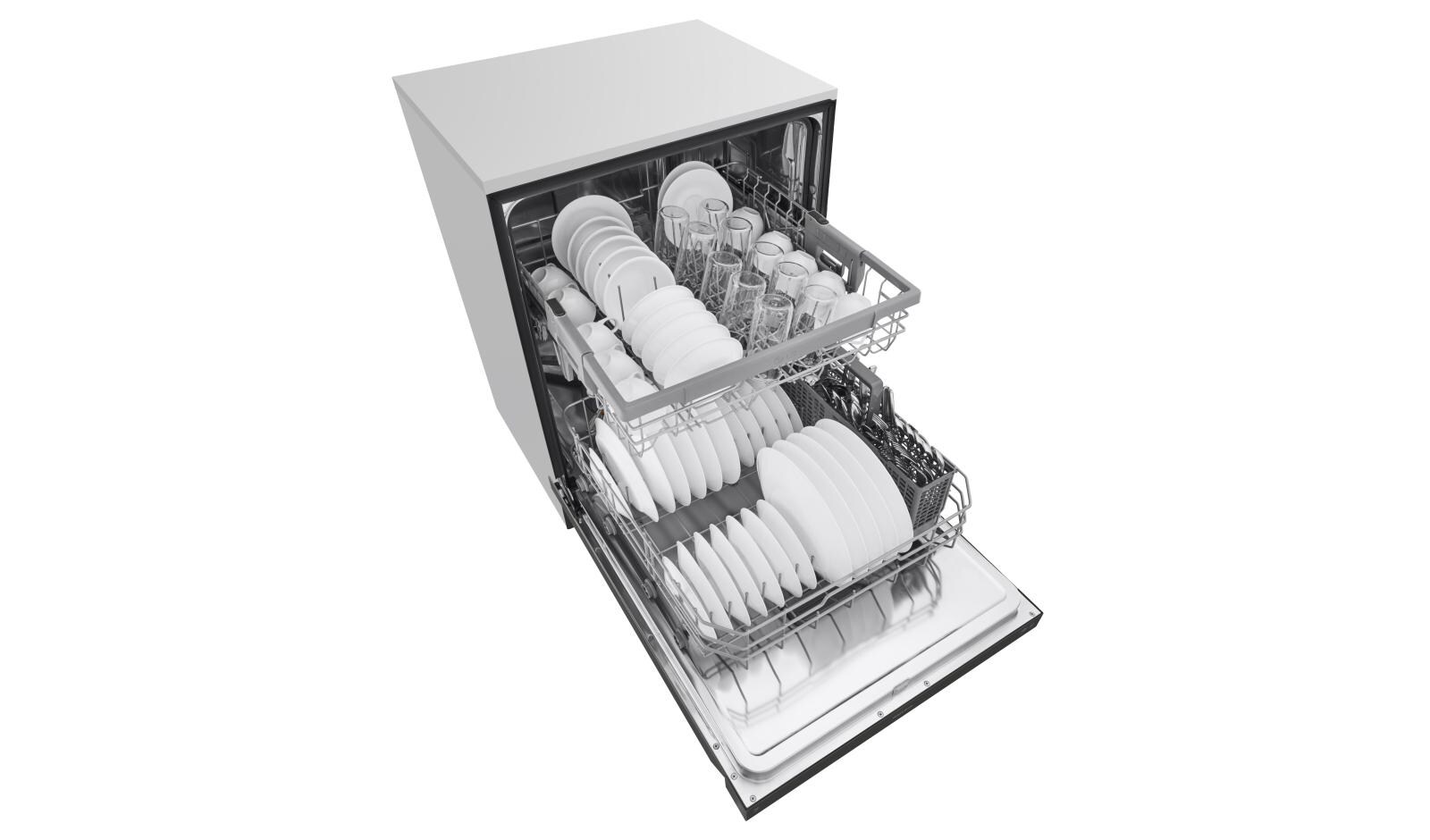 LG Front Control Dishwasher with QuadWash™ and EasyRack™ Plus