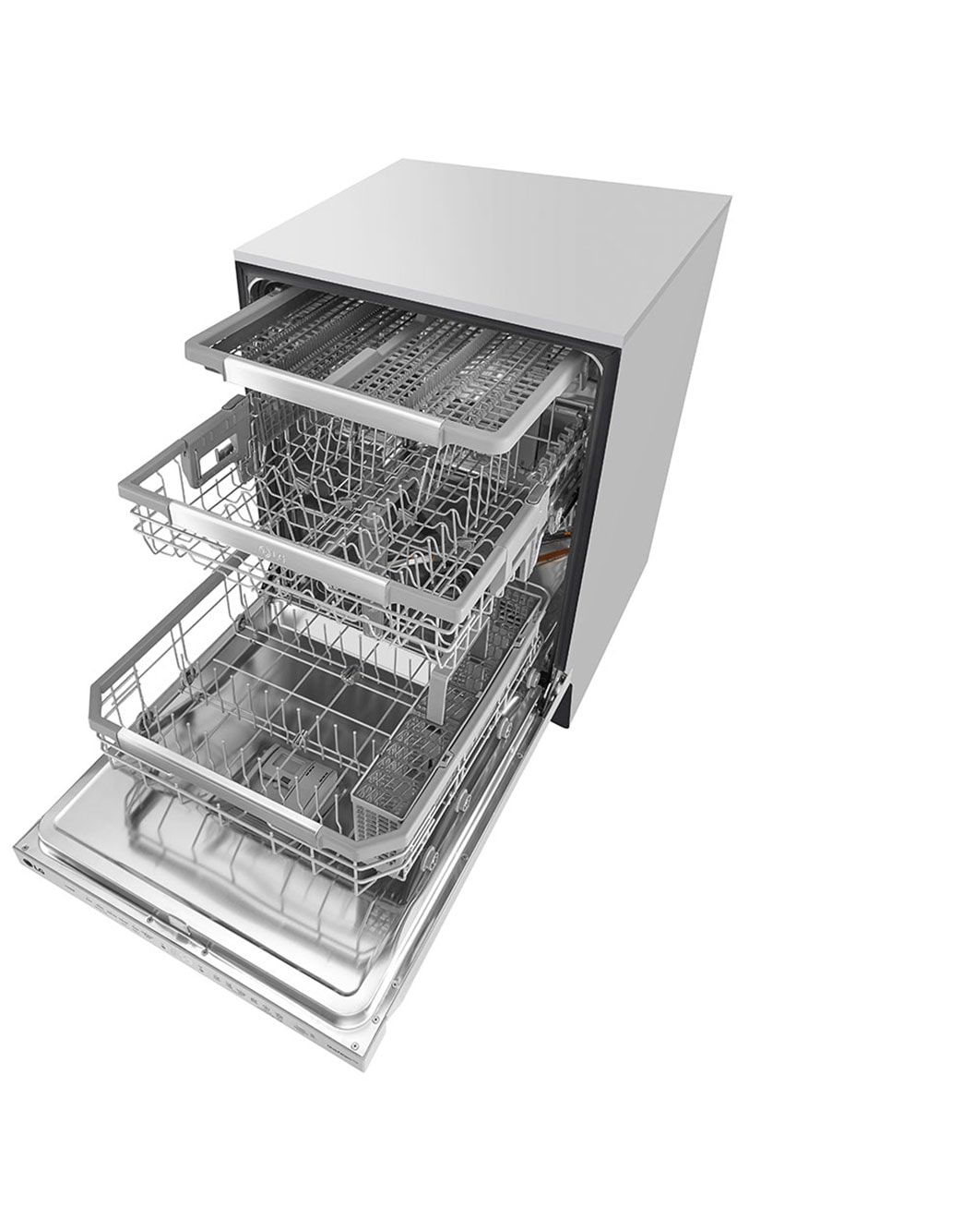 LG Smart Dishwasher with QuadWash™ and Adjustable 3rd Rack, 44dB