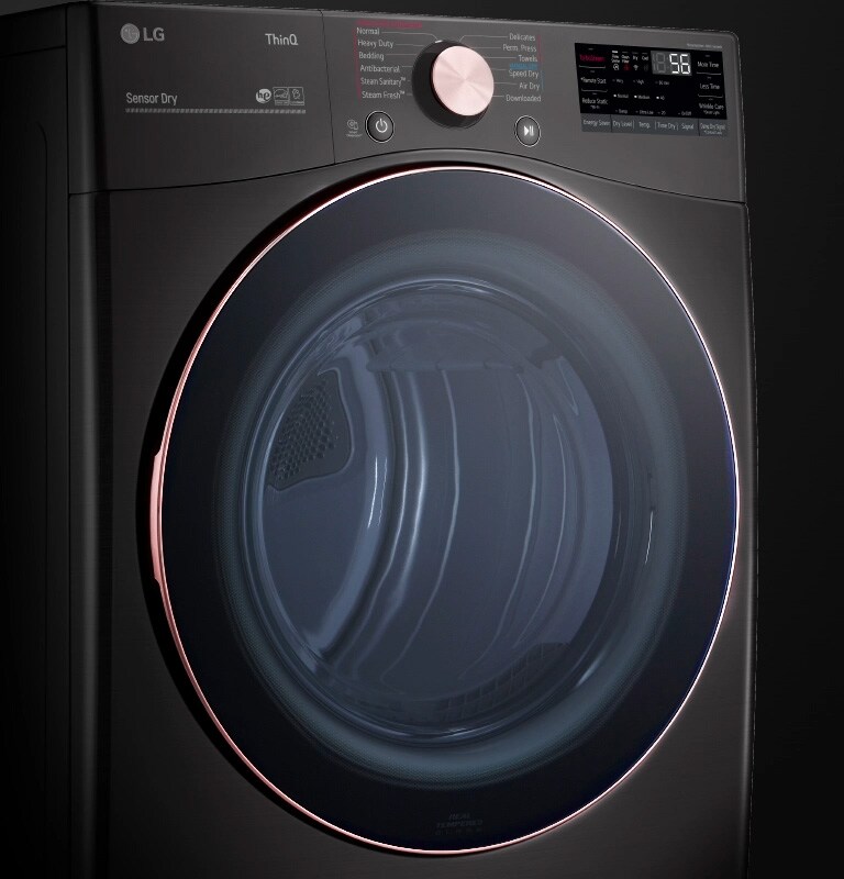 Lg 74 Cu Ft Ultra Large Capacity Smart Wi Fi Enabled Front Load Gas Dryer With Turbosteam 1488