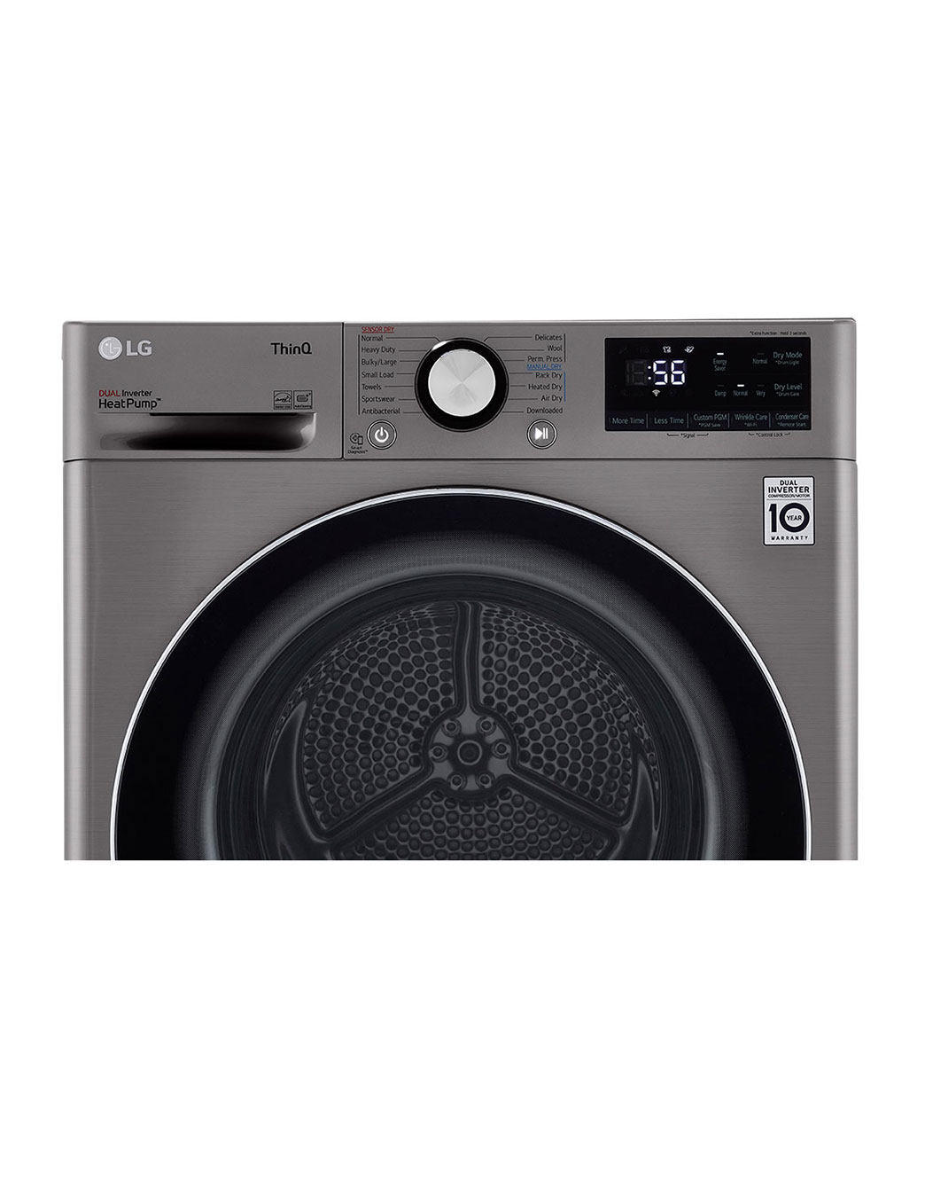 Lg Dlhc V Cu Ft Smart Wi Fi Enabled Compact Front Load Dryer