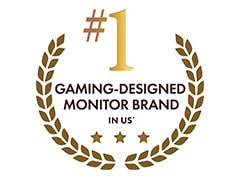 #1 Gaming-Designed Monitor Brand in U.S.*1